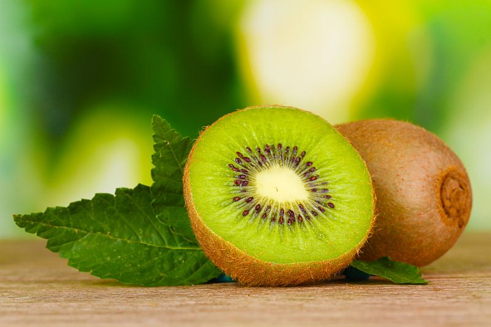 kiwi fruit cut open