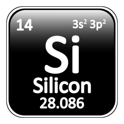 periodic table element silicon icon vector 11240709